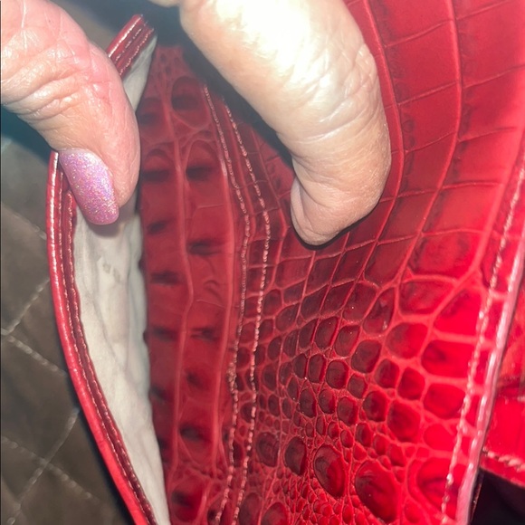 Brahmin Red Croc-Embossed Clutch - Picture 10 of 10